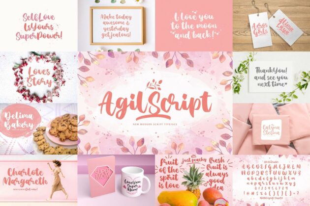 Handwritten Font Bundle Vol 1 Poster 5