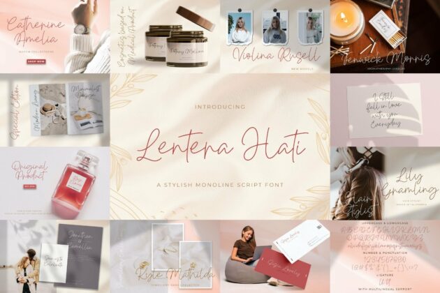 Handwritten Font Bundle Vol 1 Poster 9