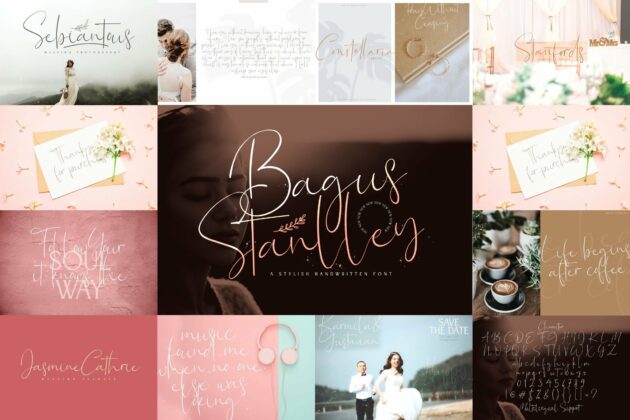 Handwritten Font Bundle Vol 10 Poster 2