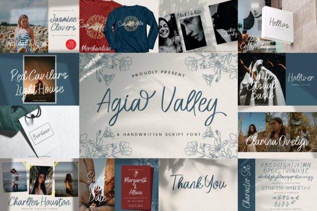 Handwritten Font Bundle Vol 10 Poster 4
