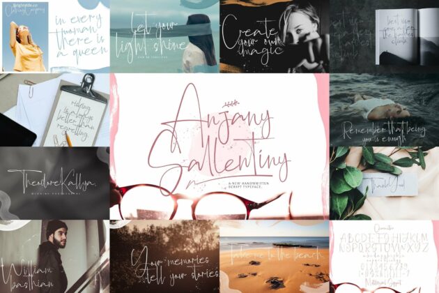 Handwritten Font Bundle Vol 10 Poster 6