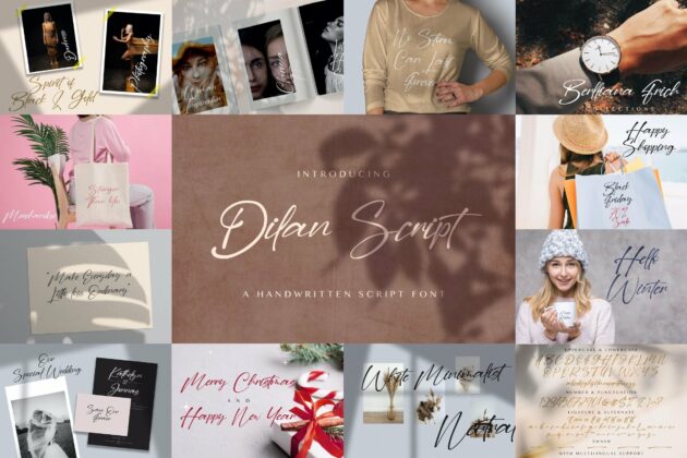Handwritten Font Bundle Vol 10 Poster 7