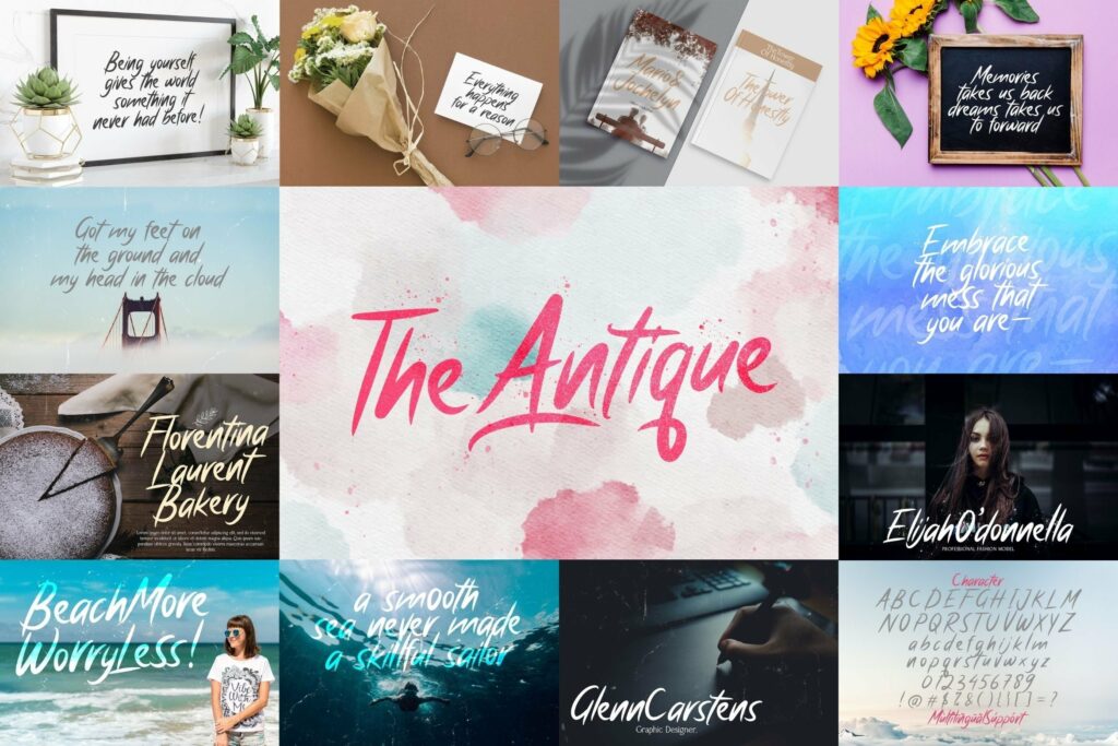 Handwritten Font Bundle Vol 12 Poster 3