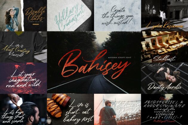 Handwritten Font Bundle Vol 12 Poster 5