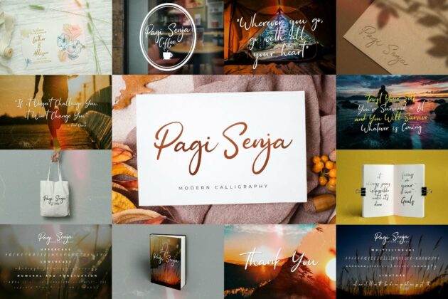 Handwritten Font Bundle Vol 12 Poster 7