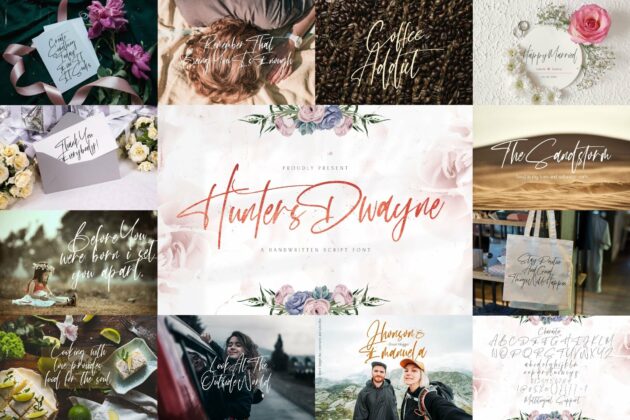 Handwritten Font Bundle Vol 12 Poster 8