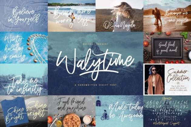 Handwritten Font Bundle Vol 13 Poster 8