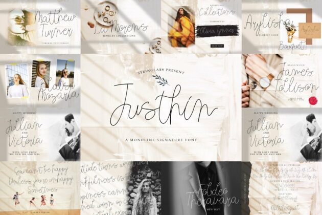 Handwritten Font Bundle Vol 14 Poster 7