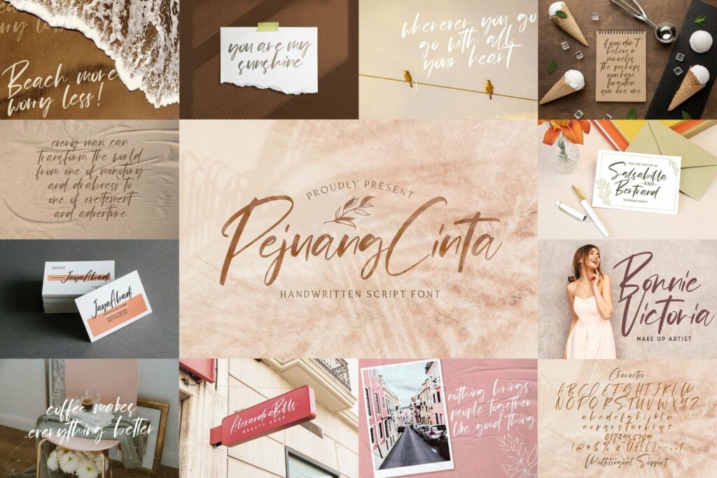 Handwritten Font Bundle Vol 15 Poster 1