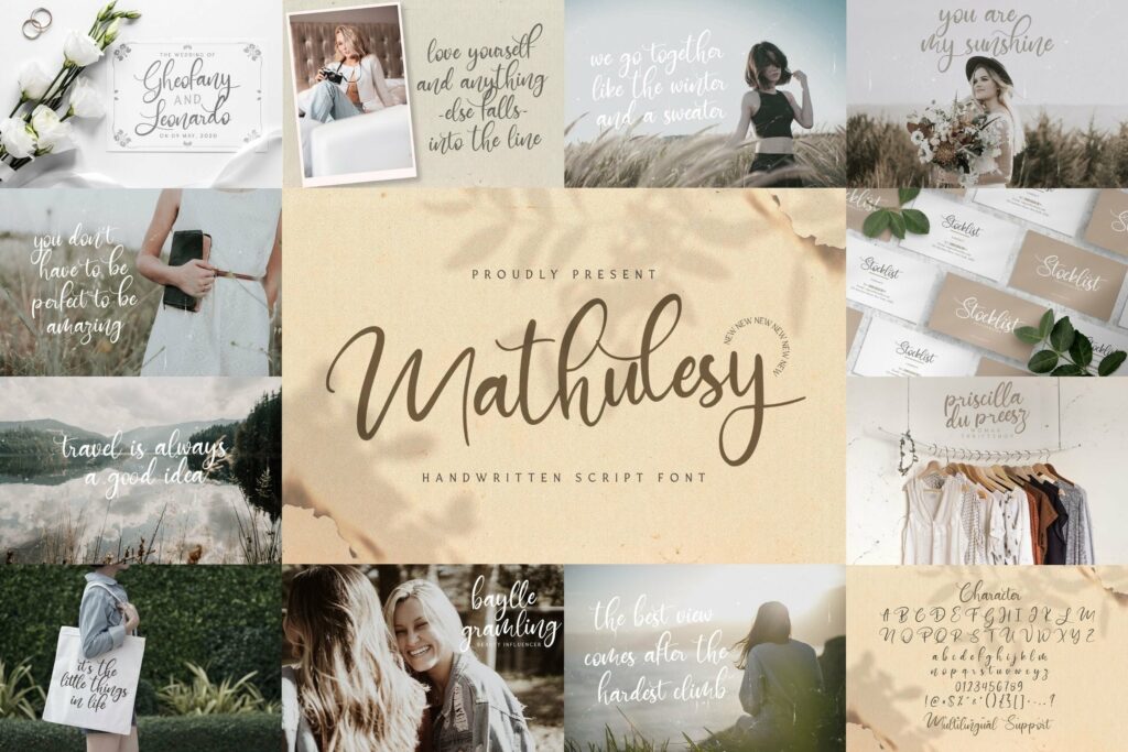 Handwritten Font Bundle Vol 15 Poster 5