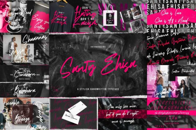 Handwritten Font Bundle Vol 16 Poster 5