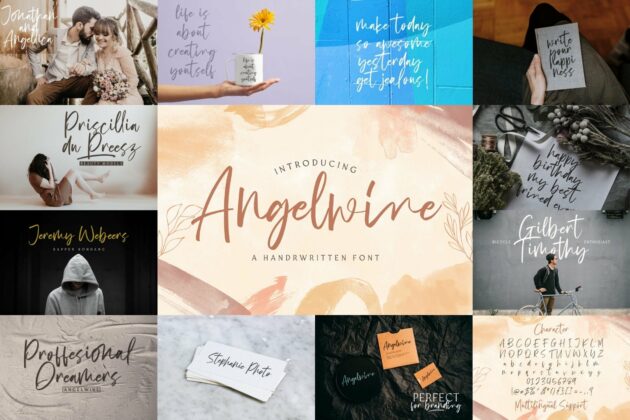 Handwritten Font Bundle Vol 16 Poster 9