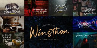 Handwritten Font Bundle Vol 17 Poster 1