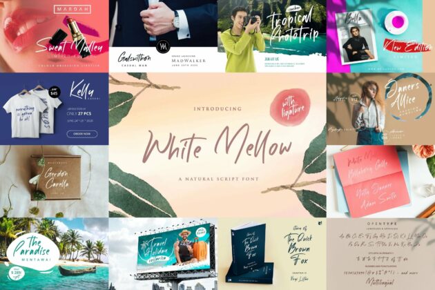 Handwritten Font Bundle Vol 17 Poster 9