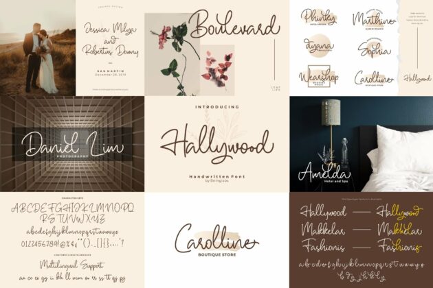 Handwritten Font Bundle Vol 18 Poster 8