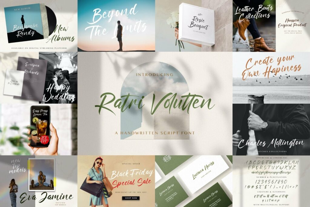 Handwritten Font Bundle Vol 2 Poster 5