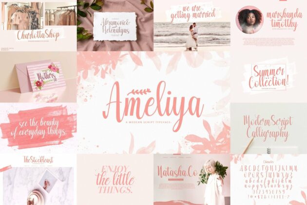 Handwritten Font Bundle Vol 2 Poster 7
