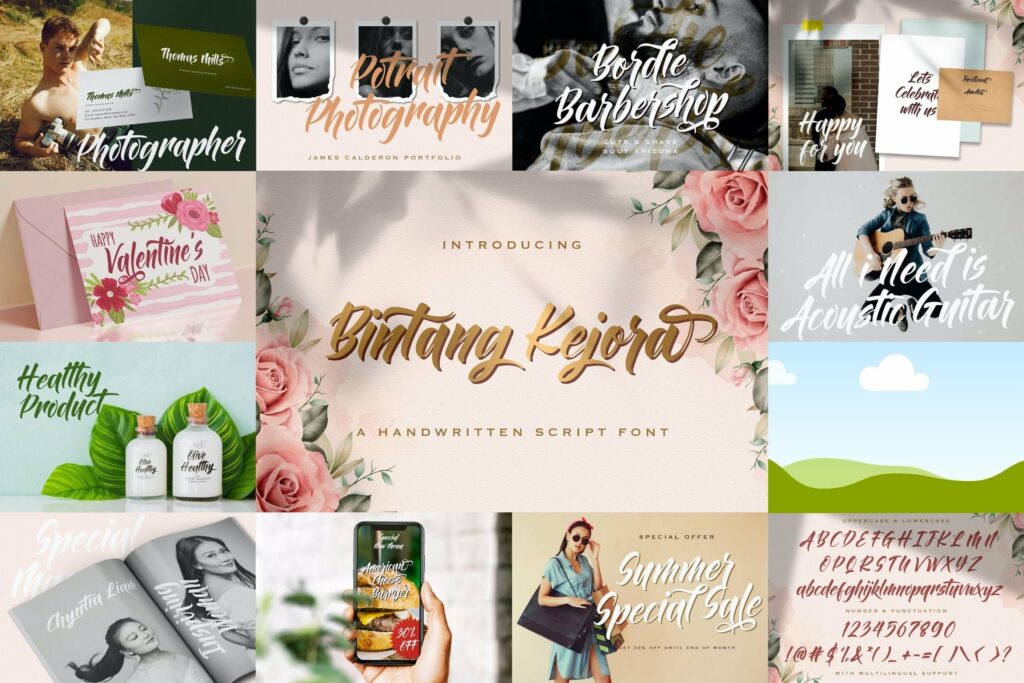 Handwritten Font Bundle Vol 2 Poster 9
