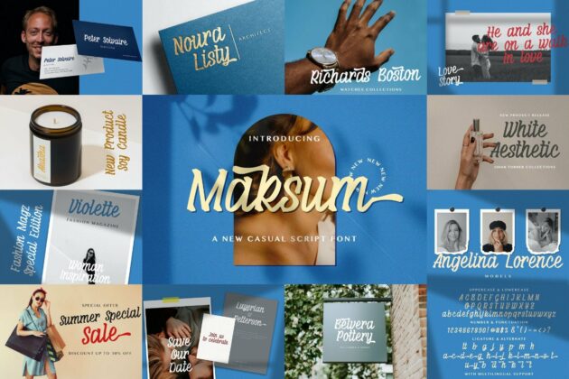 Handwritten Font Bundle Vol 3 Poster 1