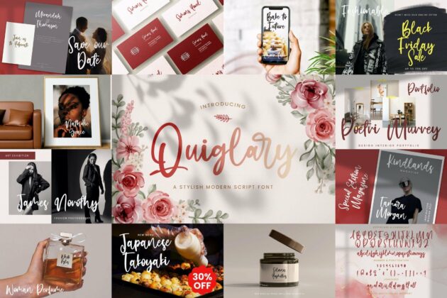 Handwritten Font Bundle Vol 3 Poster 9