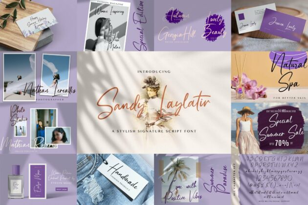 Handwritten Font Bundle Vol 4 Poster 2