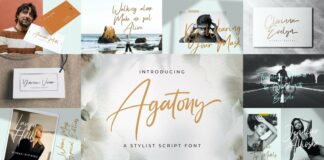Handwritten Font Bundle Vol 5 Poster 1