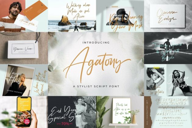 Handwritten Font Bundle Vol 5 Poster 1