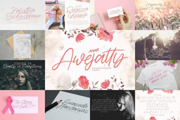 Handwritten Font Bundle Vol 5 Poster 6