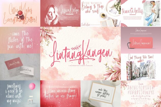 Handwritten Font Bundle Vol 6 Poster 4