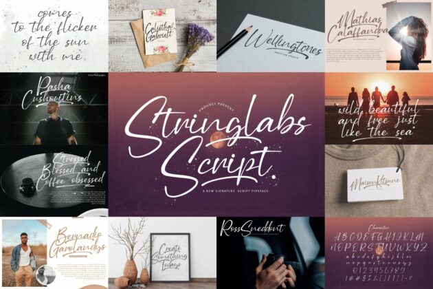 Handwritten Font Bundle Vol 6 Poster 5