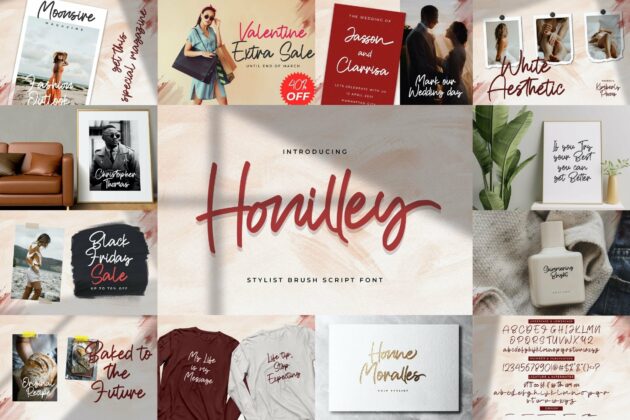 Handwritten Font Bundle Vol 7 Poster 8