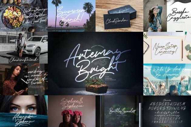 Handwritten Font Bundle Vol 8 Poster 9