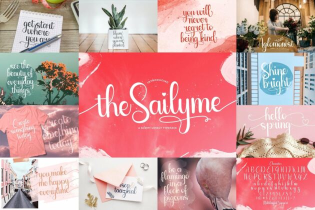 Handwritten Font Bundle Vol 9 Poster 2