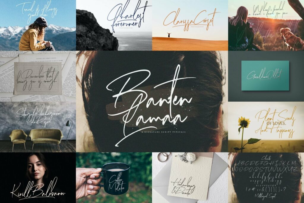 Handwritten Font Bundle Vol 9 Poster 4