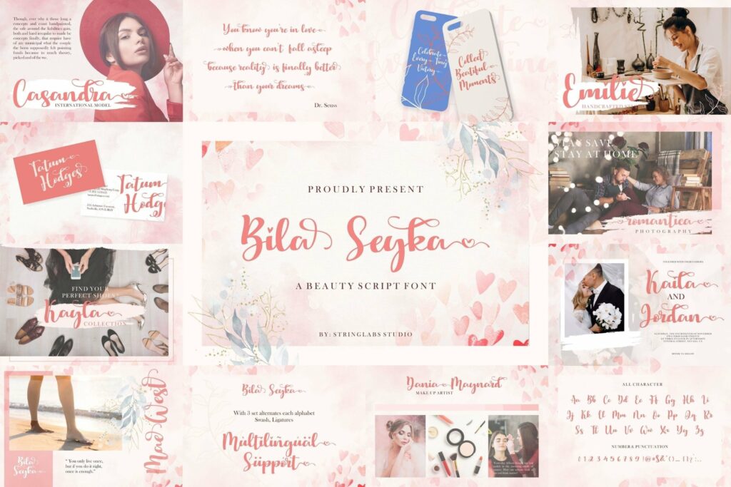Handwritten Font Bundle Vol 9 Poster 5