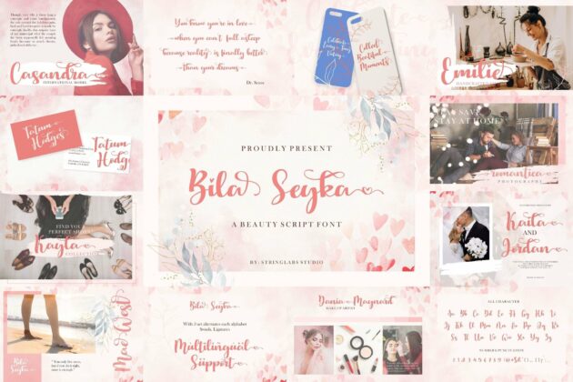 Handwritten Font Bundle Vol 9 Poster 5