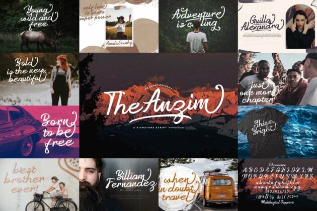 Handwritten Font Bundle Vol 9 Poster 6