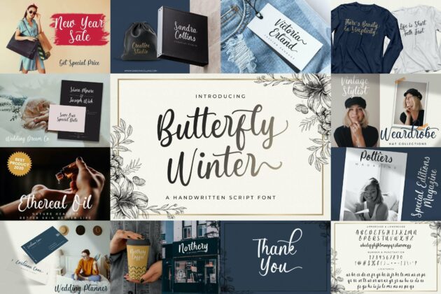 Handwritten Font Bundle Vol 9 Poster 8