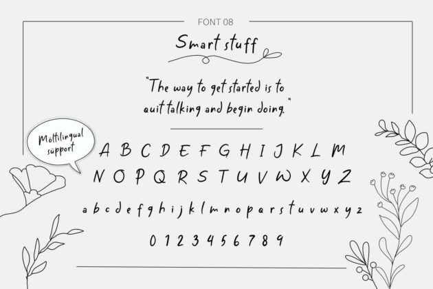 Handwritten Fonts Bundle Poster 1