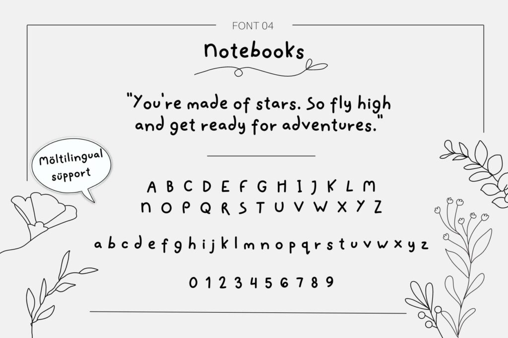 Handwritten Fonts Bundle Poster 2