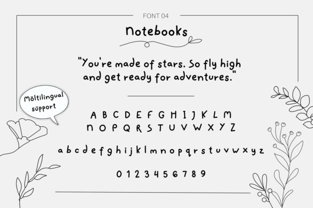 Handwritten Fonts Bundle Poster 2