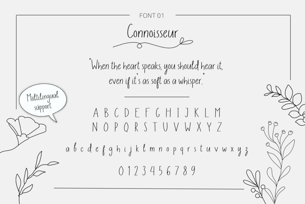 Handwritten Fonts Bundle Poster 4