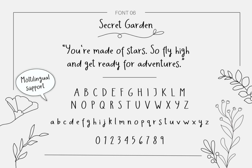 Handwritten Fonts Bundle Poster 6