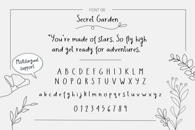 Handwritten Fonts Bundle Poster 6