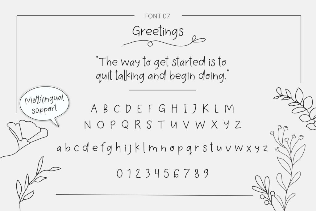 Handwritten Fonts Bundle Poster 8