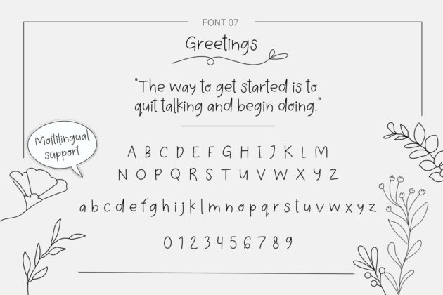 Handwritten Fonts Bundle Poster 8