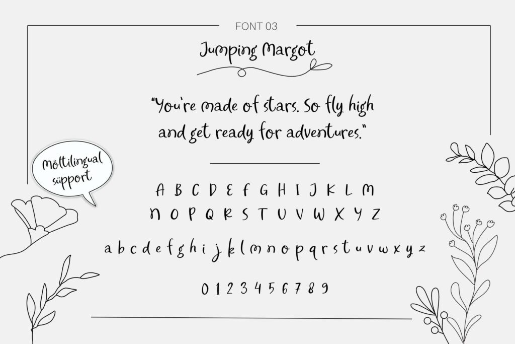 Handwritten Fonts Bundle Poster 10