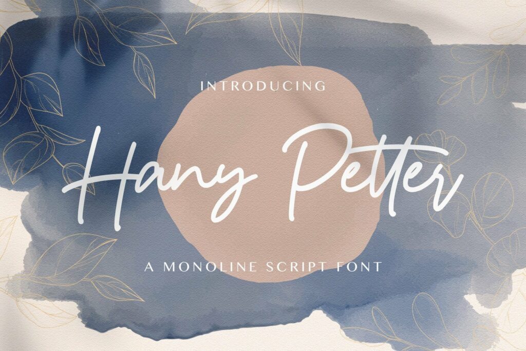 Hany Petter - Handwritten Font Poster 1