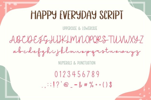 Happy Everyday Font Duo Poster 6
