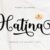 Hatina – Modern Calligraphy Font